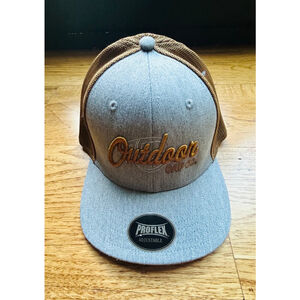 Outdoor cap baseball Hat, SnapBack gray and tan men’s